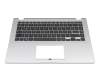 Tastatur inkl. Topcase DE (deutsch) schwarz/silber original für Asus VivoBook 14 E410MA