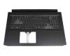 Tastatur inkl. Topcase DE (deutsch) schwarz/schwarz mit Backlight original für Acer Nitro 5 (AN517-52)