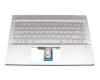L19191-041 Original HP Tastatur inkl. Topcase DE (deutsch) silber/silber mit Backlight