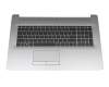 Tastatur inkl. Topcase DE (deutsch) schwarz/silber mit Backlight mit ODD original für HP 470 G7