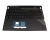 Tastatur inkl. Topcase DE (deutsch) schwarz/schwarz mit Backlight original für Asus G733QS