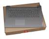 Tastatur inkl. Topcase DE (deutsch) grau/grau original für Lenovo IdeaPad 3-17ITL6 (82H9)
