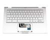 90NX0231-R31GE0 Original Asus Tastatur inkl. Topcase DE (deutsch) silber/silber mit Backlight