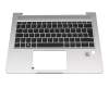 L44547-041 Original HP Tastatur inkl. Topcase DE (deutsch) schwarz/silber mit Backlight