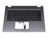 Tastatur inkl. Topcase DE (deutsch) schwarz/grau mit Backlight original für Acer TravelMate Spin P4 (P414RN-51)