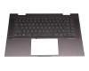 Tastatur inkl. Topcase DE (deutsch) schwarz/schwarz mit Backlight original für HP Envy x360 Convertible 15-eu0000