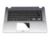 Tastatur inkl. Topcase DE (deutsch) schwarz/silber original für Asus VivoBook 15 X505ZA-BQ117T