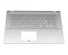 90NB0TW1-R31GE0 Original Asus Tastatur inkl. Topcase DE (deutsch) silber/silber mit Backlight