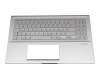 Tastatur inkl. Topcase DE (deutsch) silber/silber mit Backlight original für Asus X532FA