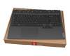 Tastatur inkl. Topcase DE (deutsch) schwarz/schwarz mit Backlight original für Lenovo Legion 5-15ARH05H (82B1)