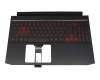 6B.Q7KN2.046 Original Acer Tastatur inkl. Topcase DE (deutsch) schwarz/rot/schwarz mit Backlight (Geforce1650)