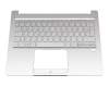 6B.HR0N8.020 Original Acer Tastatur inkl. Topcase DE (deutsch) silber/silber mit Backlight