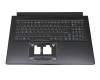 Tastatur inkl. Topcase DE (deutsch) schwarz/schwarz mit Backlight original für Acer Predator Helios 300 (PH317-55)