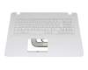 Tastatur inkl. Topcase DE (deutsch) weiß/weiß original für Asus VivoBook F705UA