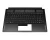 Tastatur inkl. Topcase DE (deutsch) schwarz/schwarz mit Backlight original für MSI GS76 Stealth 11UH/11UG/11UE (MS-17M1)