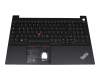 Tastatur inkl. Topcase DE (deutsch) schwarz/schwarz mit Backlight und Mouse-Stick original für Lenovo ThinkPad E15 Gen 4 (21ED/21EE)