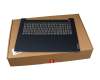 Tastatur inkl. Topcase DE (deutsch) grau/blau (Fingerprint) original für Lenovo IdeaPad 3-17IIL05 (81WF)