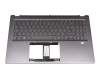 6B.ABDN2.014 Original Acer Tastatur inkl. Topcase DE (deutsch) grau/grau mit Backlight