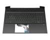 M02039-041 Original HP Tastatur inkl. Topcase DE (deutsch) schwarz/grün/schwarz mit Backlight