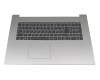 Tastatur inkl. Topcase FR (französisch) grau/silber mit Backlight (Platinum Grey) original für Lenovo IdeaPad 330-17IKB (81DM)