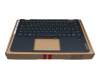 5CB1B22418 Original Lenovo Tastatur inkl. Topcase DE (deutsch) blau/blau mit Backlight (Abyss Blue)