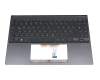 90NB0SL1-R30GE1 Original Asus Tastatur inkl. Topcase DE (deutsch) grau/grau mit Backlight