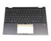 M01292-041 Original HP Tastatur inkl. Topcase DE (deutsch) schwarz/schwarz/silber ohne Hintergrundbeleuchtung