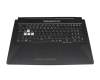 90NR0684-R31GE1 Original Asus Tastatur inkl. Topcase DE (deutsch) schwarz/transparent/schwarz mit Backlight