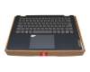 Tastatur inkl. Topcase US (englisch) grau/blau mit Backlight original für Lenovo ThinkBook 14s Yoga ITL (20WE)