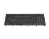Tastatur DE (deutsch) schwarz/weiß mit Backlight (Backlight weiß) für Wortmann Terra Mobile 1516A (NJ50GU)