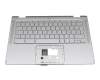 6B.AHBN7.011 Original Acer Tastatur DE (deutsch) silber mit Backlight