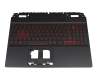 6B.QFJN2.014 Original Acer Tastatur inkl. Topcase DE (deutsch) schwarz/schwarz mit Backlight