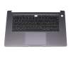 Tastatur inkl. Topcase DE (deutsch) schwarz/grau original für Huawei Matebook D15
