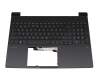 Tastatur inkl. Topcase DE (deutsch) schwarz/grau mit Backlight original für HP Victus 15-fb0000