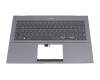 90NB0RX2-R31GE0 Original Asus Tastatur inkl. Topcase DE (deutsch) grau/grau mit Backlight