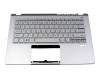 Tastatur inkl. Topcase US (englisch) silber/silber mit Backlight original für Acer Swift 3 (SF314-43)