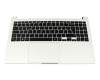 Tastatur inkl. Topcase DE (deutsch) schwarz/silber (Win11) original für Samsung Galaxy Book 15 (NP750XDA)