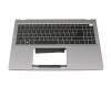 NKI15131P5 Original Acer Tastatur inkl. Topcase DE (deutsch) schwarz/silber mit Backlight