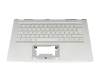 Tastatur inkl. Topcase DE (deutsch) silber/silber mit Backlight original für Acer Aspire 5 (A514-54G)