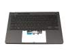 6037B0236213 Original IEC Tastatur inkl. Topcase DE (deutsch) schwarz/schwarz mit Backlight