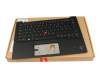 Tastatur inkl. Topcase DE (deutsch) schwarz/schwarz mit Backlight und Mouse-Stick (WLAN) original für Lenovo ThinkPad X1 Carbon G10 (21CB)