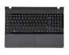 Tastatur inkl. Topcase DE (deutsch) schwarz/schwarz original für Samsung NP300E5C