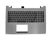 13GNUH10P080-4 Original Asus Tastatur inkl. Topcase US (englisch) schwarz/silber