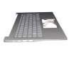 102-016M2LHA03 Original Acer Tastatur inkl. Topcase DE (deutsch) silber/silber mit Backlight