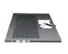 102-016M2LHC04 Original Acer Tastatur inkl. Topcase DE (deutsch) silber/silber mit Backlight