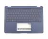 102-016N2LHC01 Original Asus Tastatur inkl. Topcase DE (deutsch) schwarz/blau mit Backlight