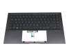 102-019G5LHE02 Original Asus Tastatur inkl. Topcase DE (deutsch) schwarz/anthrazit mit Backlight