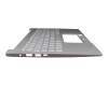 102-019K2LHB01 Original Acer Tastatur inkl. Topcase DE (deutsch) silber/silber mit Backlight