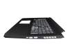 13804EB8K203 Original Acer Tastatur inkl. Topcase UA (ukrainisch) schwarz/weiß/schwarz mit Backlight