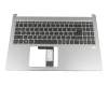 13N1-50A0201 Original Acer Tastatur inkl. Topcase DE (deutsch) schwarz/silber mit Backlight